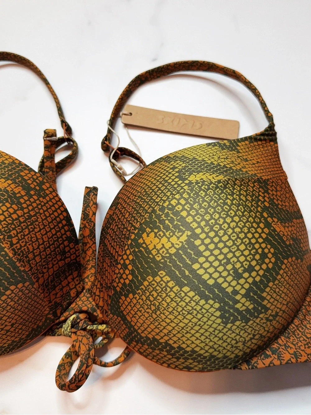 NWT Skims Signature Swim Ultimate Push-Up Tie Back Bikini Top
